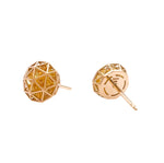 Roule & Co. 18K Yellow Gold Yellow Sapphire Decagon Shaker Stud Earring