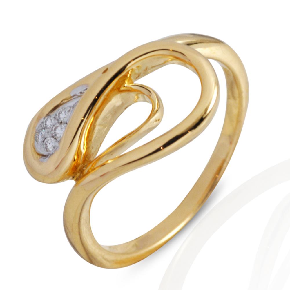 Kavant & Sharart 18K yellow gold Talay Wave Ring