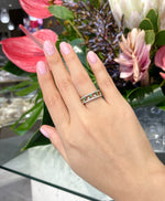 Khai Khai 18k Yellow Gold Tsavorite Diamond Jaws Band Ring