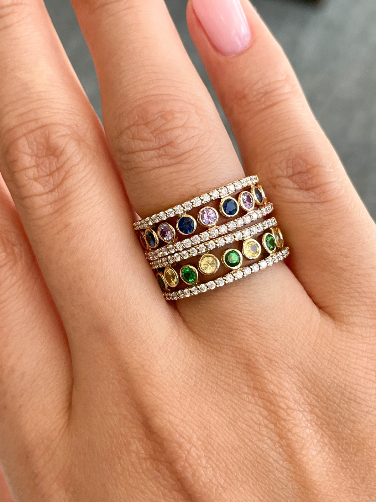 Khai Khai 18k Yellow Gold Yellow Sapphire Diamond Crown Ring