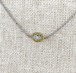 JAY FEDER 14K TWO TONE GOLD DIAMOND PENDANT NECKLACE