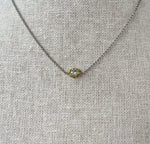 JAY FEDER 14K TWO TONE GOLD DIAMOND PENDANT NECKLACE