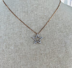 Jay Feder 14K White Gold & Diamond Five Point Star Necklace