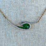 Kavant & Sharart 18K yellow gold tsavorite Talay Wave necklace