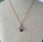 Laura Medine 18k white gold Moonstone Alexandrite Diamond Charm Pendant Necklace