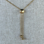 Laura Medine 18k Yellow Gold Moonstone Multi-colored Stone Necklace