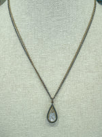 Moritz Glik 18K Yellow Gold Diamond White Sapphire Shaker Necklace