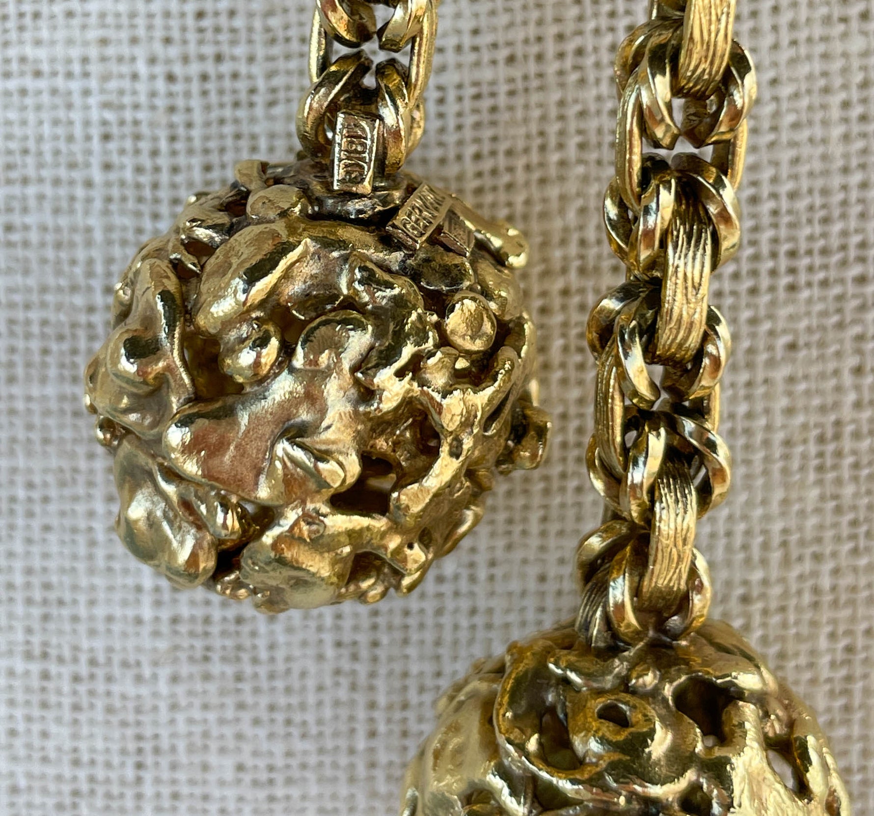 Jay Feder 18k Yellow Gold "Cartier Germany" heavy rope lariat