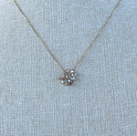 Suzanne Kalan 18K Yellow gold Baguette Diamond Firework Necklace