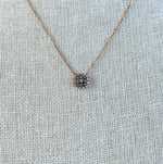 Suzanne Kalan 18K Rose Gold Diamond Starburst Necklace
