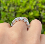 JAY FEDER 18K WHITE GOLD DIAMOND ETERNITY BAND RING