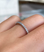 Jay Feder 14K White Gold And Diamond Wedding Band