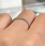 Jay Feder 14K White Gold And Diamond Wedding Band