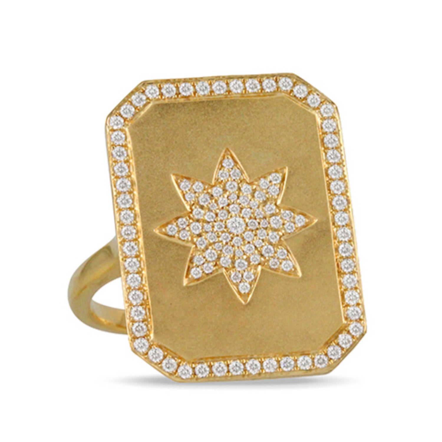 DOVES CELESTIA 18K YELLOW GOLD DIAMOND RING