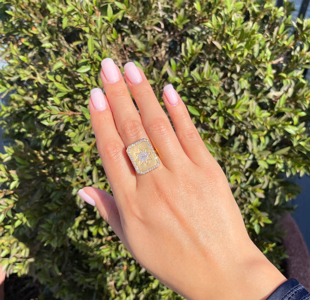 DOVES CELESTIA 18K YELLOW GOLD DIAMOND RING