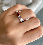 Eden Presley 14K Yellow Gold Round Colored Stone Eternity Band