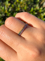 Khai Khai 18k yellow gold Pink Sapphire Band Ring