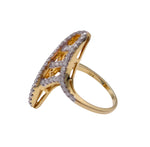 Kavant & Sharart 18k Yellow Gold Diamond Talisman Ring