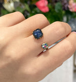 Laura Medine 18k Yellow gold Multi Colored Stone Diamond Open Ring