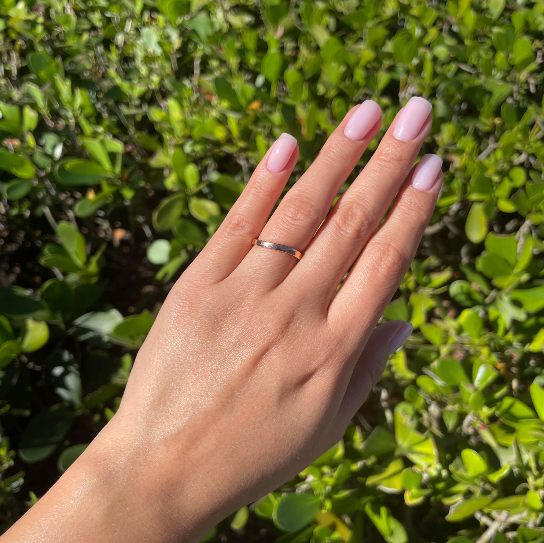 JAY FEDER 18K ROSE GOLD CURVEND BAND RING