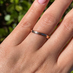 JAY FEDER 18K ROSE GOLD CURVEND BAND RING