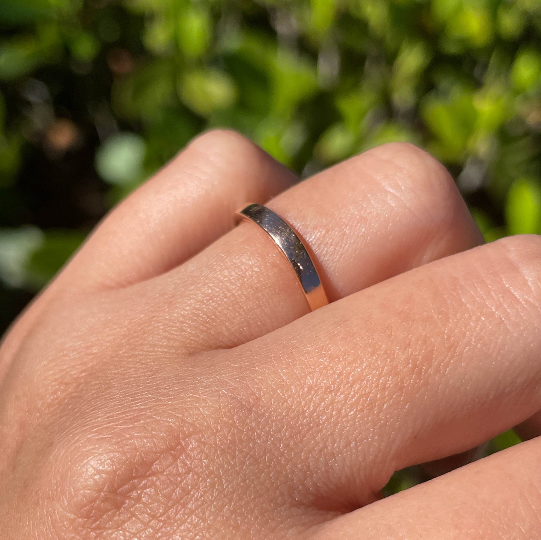 JAY FEDER 18K ROSE GOLD CURVEND BAND RING