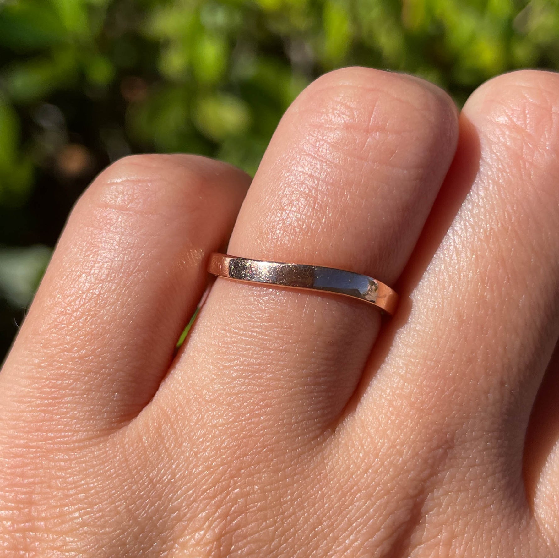 JAY FEDER 18K ROSE GOLD CURVEND BAND RING