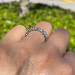 JAY FEDER 14K WHITE GOLD DIAMOND ETERNITY BAND RING