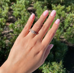 JAY FEDER 14K ROSE GOLD DIAMOND PEAR HALO RING