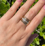 Jay Feder 14k yellow Gold Baguette Diamond Band Ring