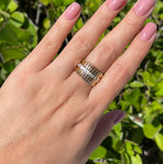 Jay Feder 14k yellow Gold Baguette Diamond Band Ring