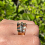 Jay Feder 14k yellow Gold Baguette Diamond Band Ring