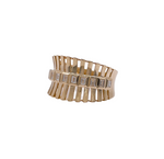 Jay Feder 14k yellow Gold Baguette Diamond Band Ring