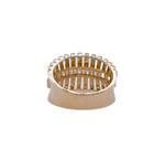 Jay Feder 14k yellow Gold Baguette Diamond Band Ring