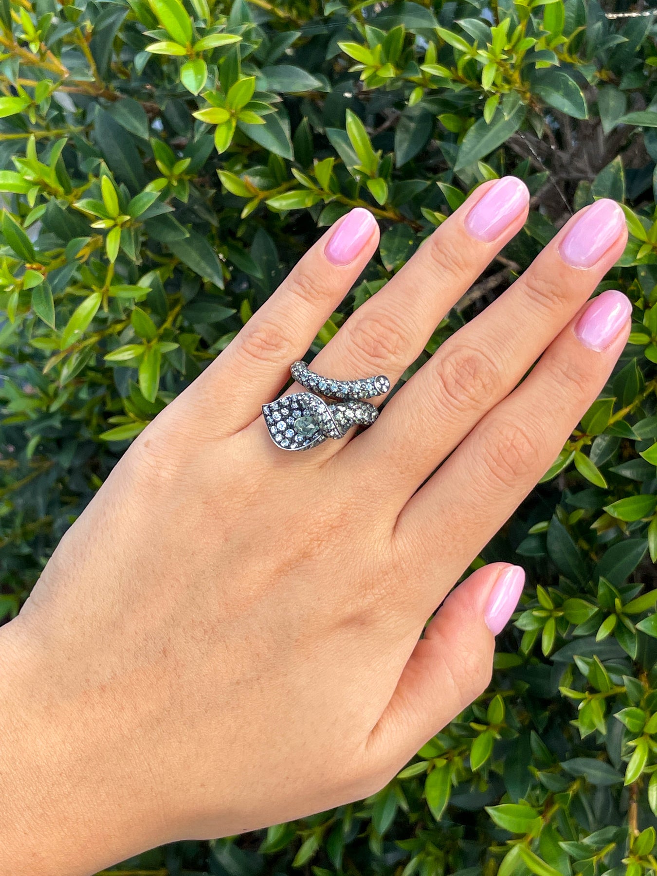 CALLA LILY RING - Dewdrops & Vines