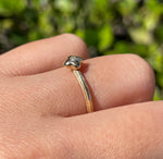 JAY FEDER  14K YELLOW GOLD DIAMOND TEXTURED RING