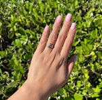 JAY FEDER 14K ROSE GOLD DIAMOND TEXTURED RING